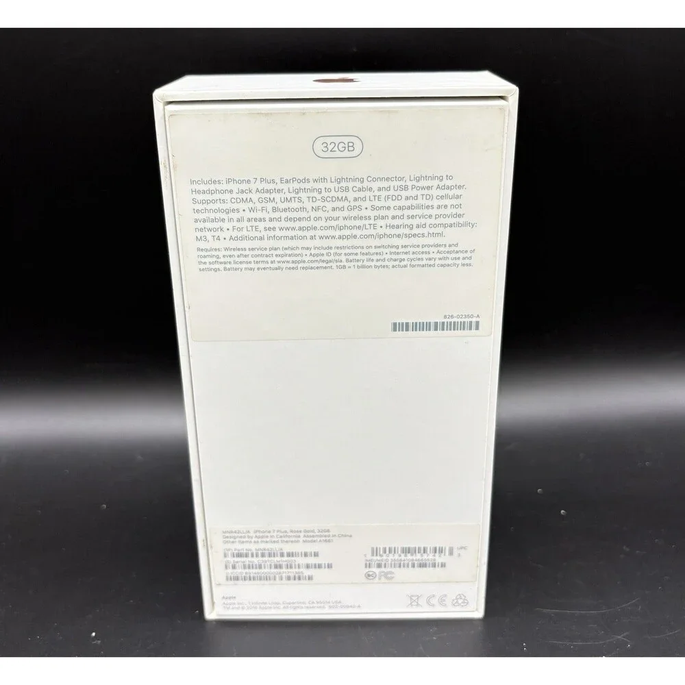 iPhone 7 Plus Rose Good / Box & Inserts Only / OEM Apple